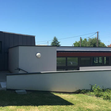 Travaux de zinguerie dans une maison médicale à Marciac