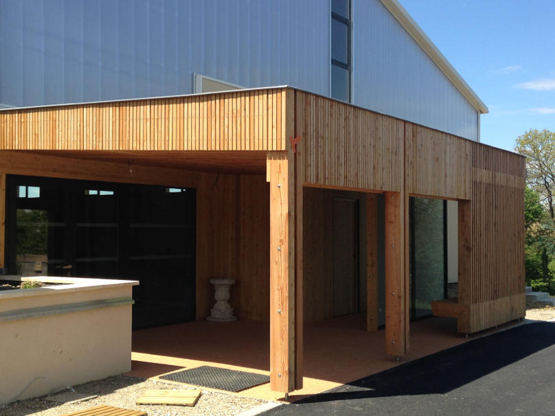 Réalisation d&rsquo;une extension bois à la salle de basket à Réjaumont